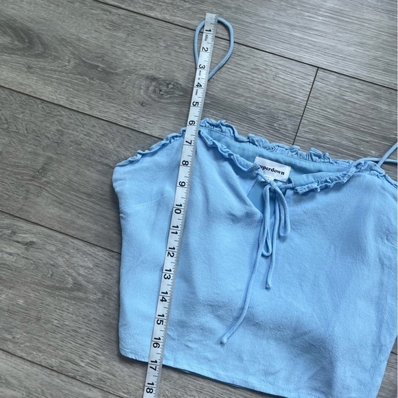 Superdown Blue Crop Top - Picture 4 of 6